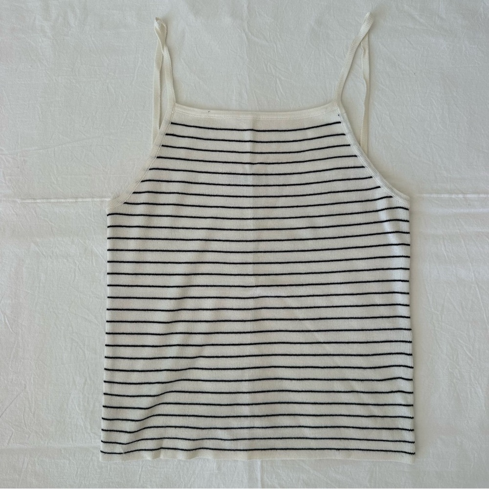 BRANDY MELVILLE Striped Sleeveless Knit Stripe Tank Top